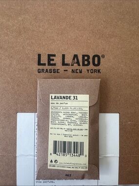 Le Labo Lavande 31 - Brown & Cream Minimalist Sample